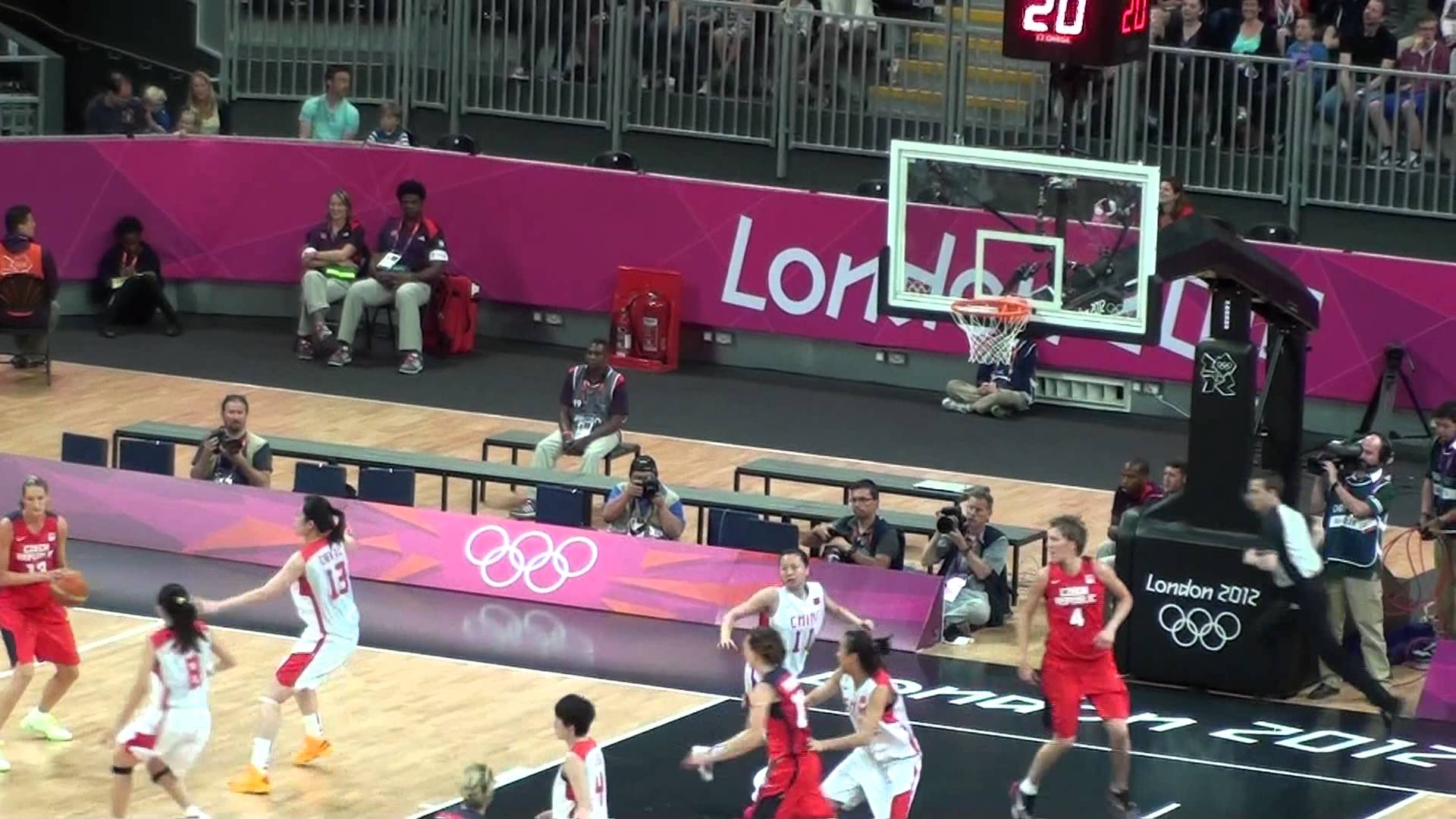 China v Czech Republic In Day 1 of the Women's Basketball Competition